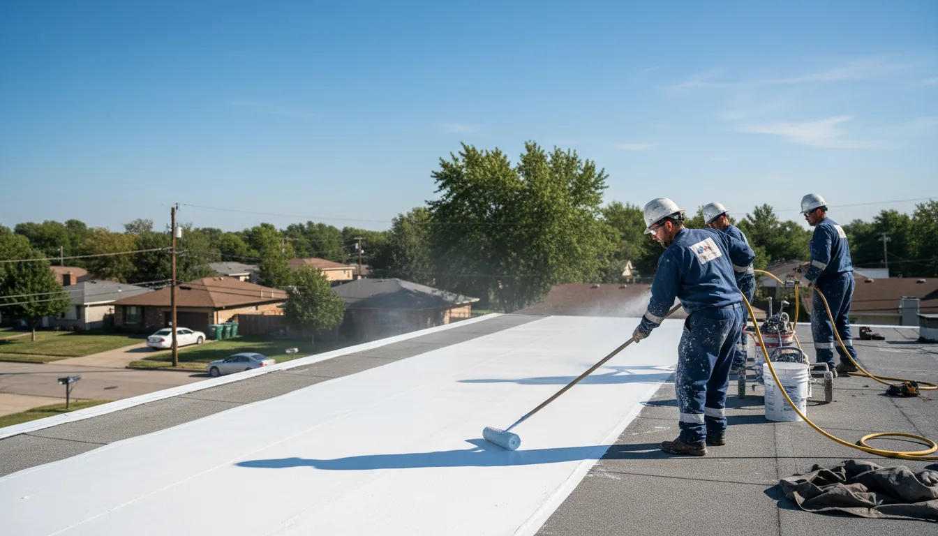 Commercial roof coating in Mize, MS near me